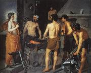 Diego Velazquez The Forge of Vulcan oil on canvas